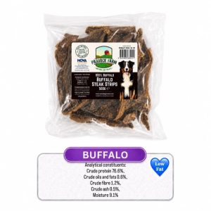 Buffalo Steak Strips 500g