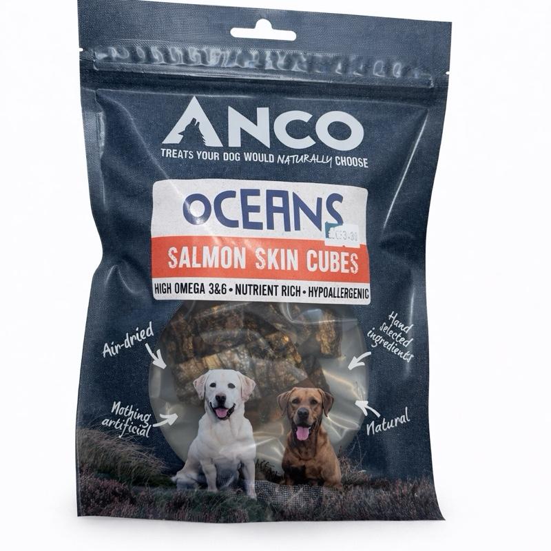 Fish - Salmon Skin Cubes 100g
