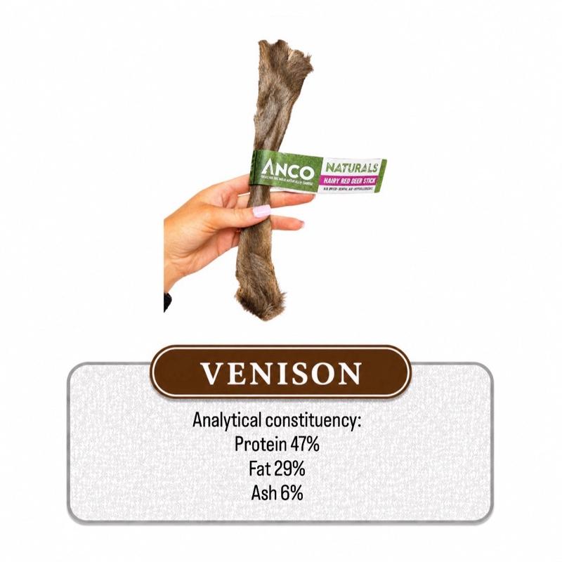 Venison Deer Skin Stick Hairy Medium