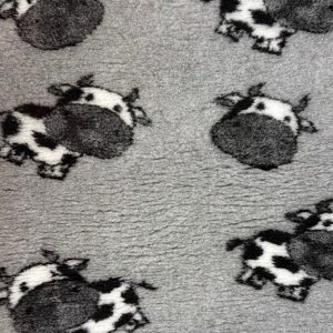 Grey Cow Anti-Slip Vet Bedding