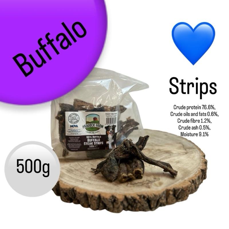 Buffalo Steak Strips 500g